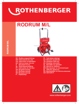 Rothenberger Drain cleaning machine RODRUM M Uživatelský manuál