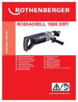 Rothenberger Dry drill motor RODIADRILL 1800 DRY Uživatelský manuál