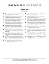 Sanus VMPL50 Uživatelský manuál