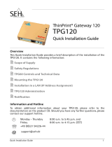 SEH ThinPrint Gateway TPG120 instalační příručka