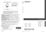 Sony kdl 32v5800 Návod k obsluze