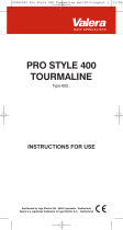 VALERA PRO STYLE 400 TOURMALINE 602 Operativní instrukce
