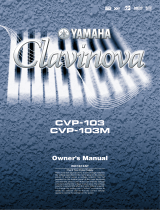 Yamaha Clavinova CVP-103M Uživatelský manuál