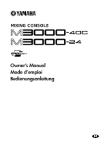 Yamaha M3000 Uživatelský manuál