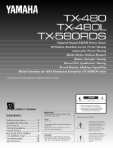 Yamaha TX-480L Uživatelský manuál
