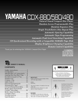 Yamaha 580 Uživatelský manuál
