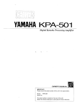 Yamaha 501 Návod k obsluze