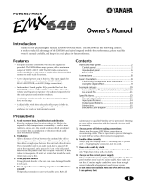 Yamaha EMX 640 Návod k obsluze