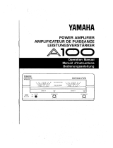 Yamaha A100 Uživatelský manuál