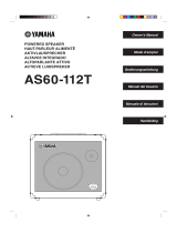 Yamaha AS60 Uživatelský manuál
