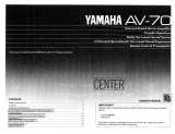 Yamaha AV-70 Návod k obsluze