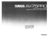 Yamaha AV-75PRO Návod k obsluze