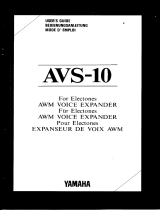 Yamaha AVS-10 Návod k obsluze