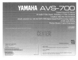 Yamaha AVS-700 Návod k obsluze