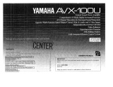 Yamaha AVX-1 Návod k obsluze