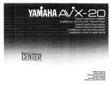Yamaha AVX-20 Návod k obsluze