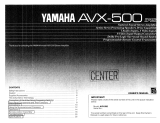 Yamaha AVX-500RS Návod k obsluze