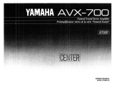 Yamaha AVX-700 Návod k obsluze
