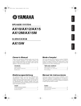 Yamaha AX12 Uživatelský manuál