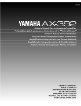 Yamaha AX-392 Uživatelský manuál