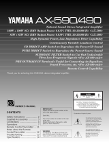 Yamaha AX-590 Uživatelský manuál