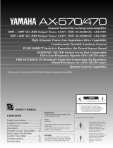 Yamaha AX-470 Uživatelský manuál
