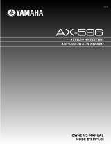 Yamaha AX-596 Uživatelský manuál