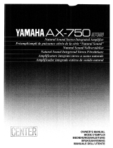 Yamaha AX-750 Návod k obsluze