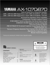 Yamaha AX-870 Uživatelský manuál