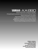 Yamaha AX-890 Uživatelský manuál