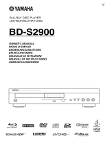 Yamaha BD-S2900 Návod k obsluze