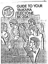 Yamaha BK-20A Návod k obsluze