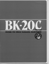 Yamaha Electone BK-20C Series Návod k obsluze