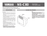 Yamaha NS-C80 Návod k obsluze