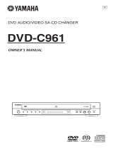 Yamaha C961 - DVD Changer Uživatelský manuál