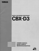 Yamaha CBX-D3 Návod k obsluze