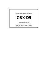 Yamaha CBX-D5 Návod k obsluze
