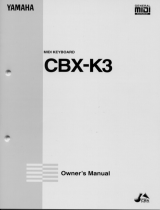 Yamaha CBX-T3 Návod k obsluze