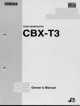 Yamaha CBX-T3 Návod k obsluze