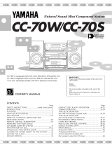 Yamaha CC-70W Uživatelský manuál