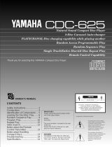 Yamaha CDC-625 Uživatelský manuál
