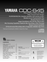 Yamaha CDC-645 Návod k obsluze