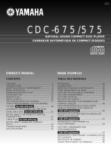 Yamaha CDC-575 Uživatelský manuál