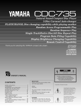 Yamaha CDC-735 Návod k obsluze
