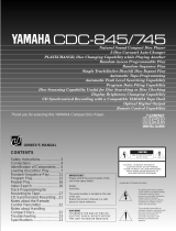 Yamaha CDC-845 Uživatelský manuál