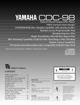Yamaha CDC-98 Uživatelský manuál
