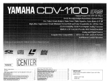 Yamaha CDV-1100 Návod k obsluze