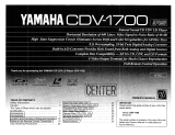 Yamaha CDV-1700 Návod k obsluze