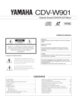 Yamaha CDV-W901 Návod k obsluze