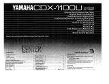 Yamaha CDX1100U Návod k obsluze